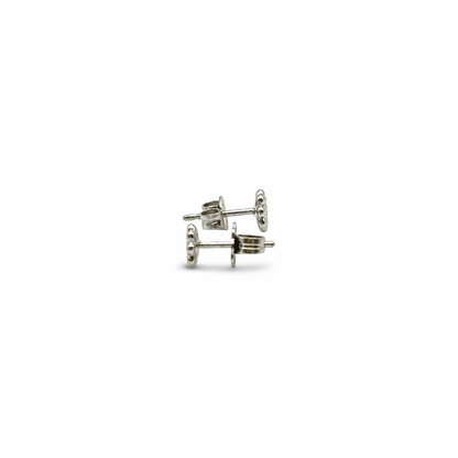 Ohrstecker Blume Weißgold 585 / 14kt Diamanten