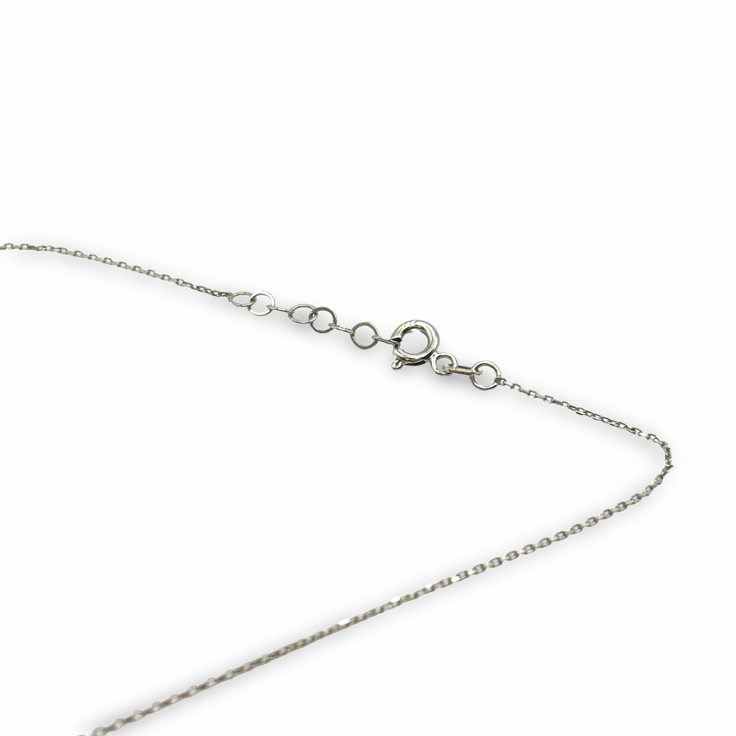 Kette mit Anhänger Weißgold 585 / 14kt Diamanten