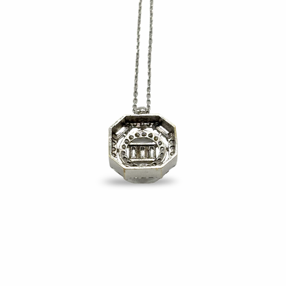 Kette mit Anhänger Weißgold 585 / 14kt Diamanten