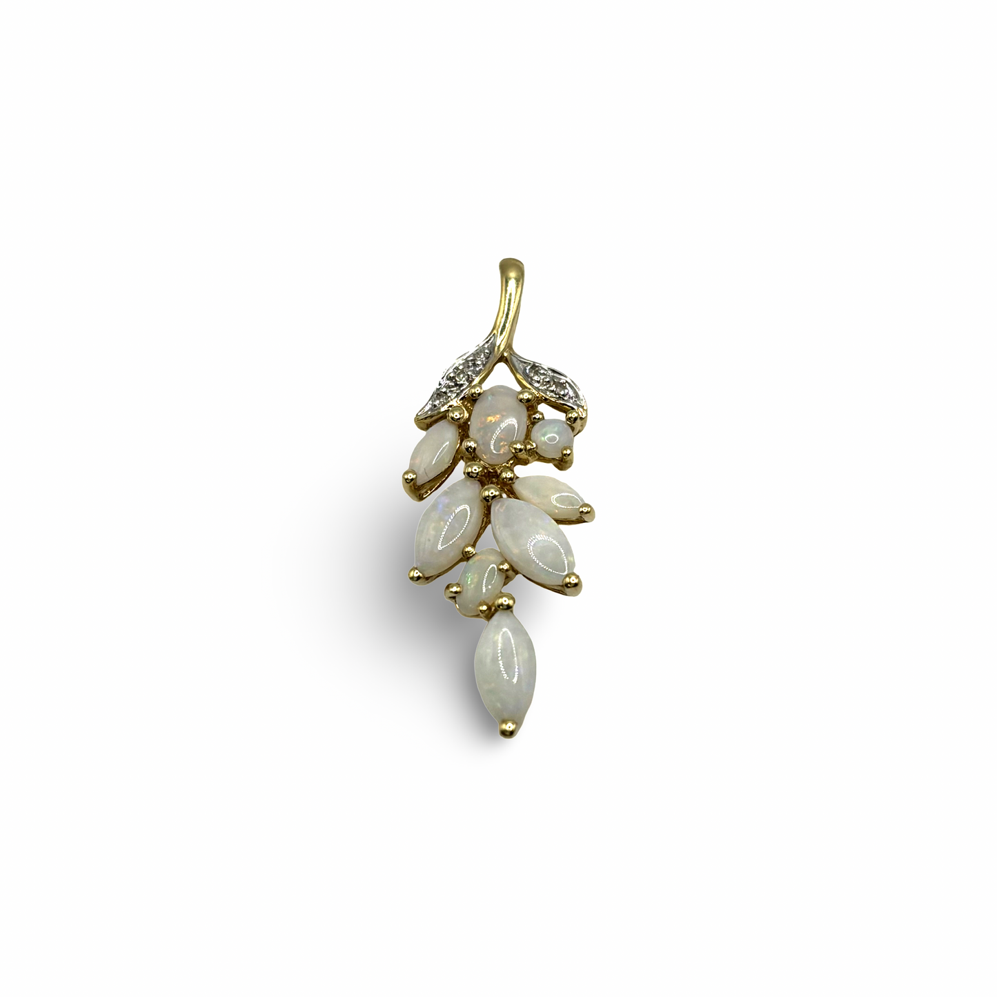 Anhänger Opale Gelbgold 585 / 14kt Diamanten