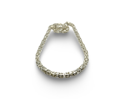 Königskette, 925, Sterling Silber, diamantierte Kanten