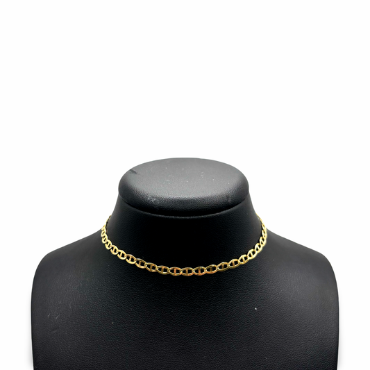 Armband Stegpanzer Gelbgold 750 / 18kt