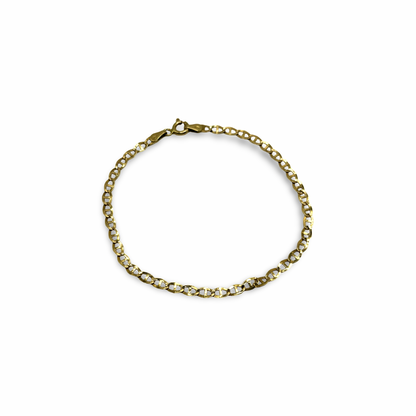 Armband Stegpanzer Gelbgold 750 / 18kt