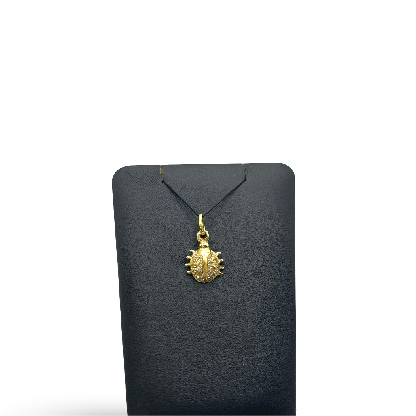 Anhänger Marienkäfer Gelbgold 750 / 18kt Diamanten