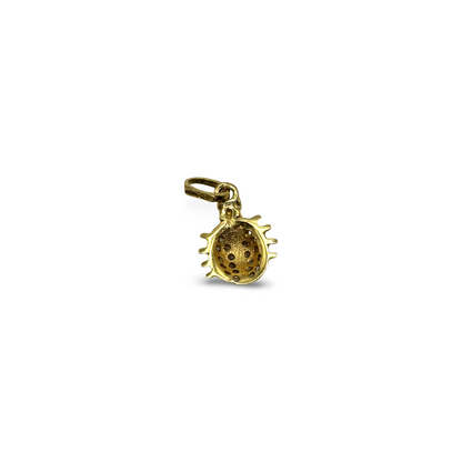 Anhänger Marienkäfer Gelbgold 750 / 18kt Diamanten