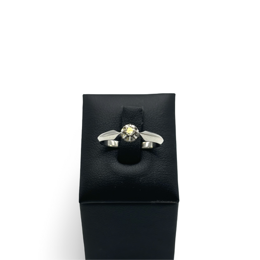 Ring Solitär Weißgold 585 / Diamant