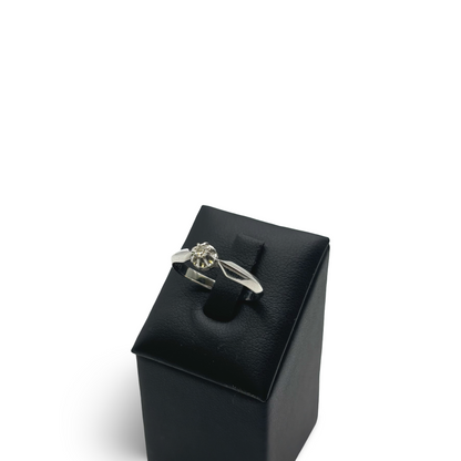 Ring Solitär Weißgold 585 / Diamant