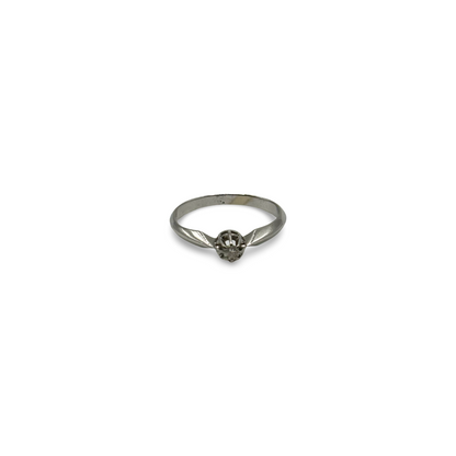 Ring Solitär Weißgold 585 / Diamant